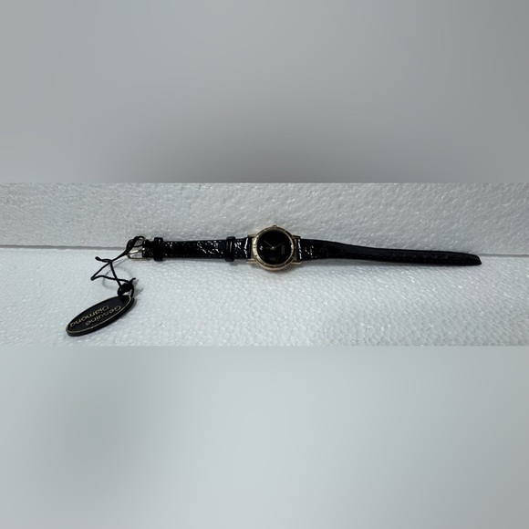 DIAMOND QUARTZ  Black and Brown Bracelet Watch. main image 10